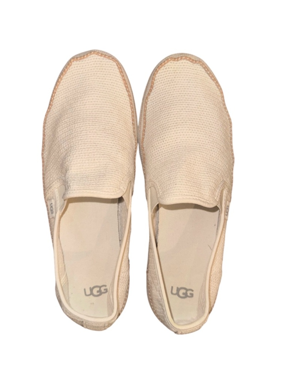 UGG Women's Bren Slip-on Sneakers in a Natural Cream Color 9.5 Like New